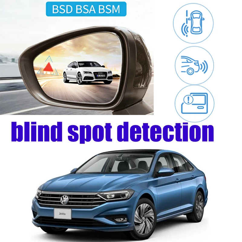 

Автомобильное Зеркало BSD BSA BSM для слепых зон, предупреждающее устройство, предупреждающее зеркало, обнаружение заднего радара для Volkswagen VW ...