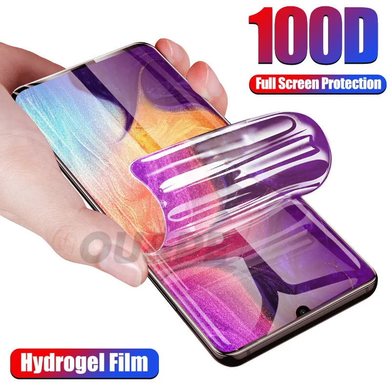 100D Гидрогелевая пленка для Samsung Galaxy S8 S9 S10 Plus Note 8 9 Защитная пленка для экрана для Samsung A50 A20 A70 A7 пленка не стекло