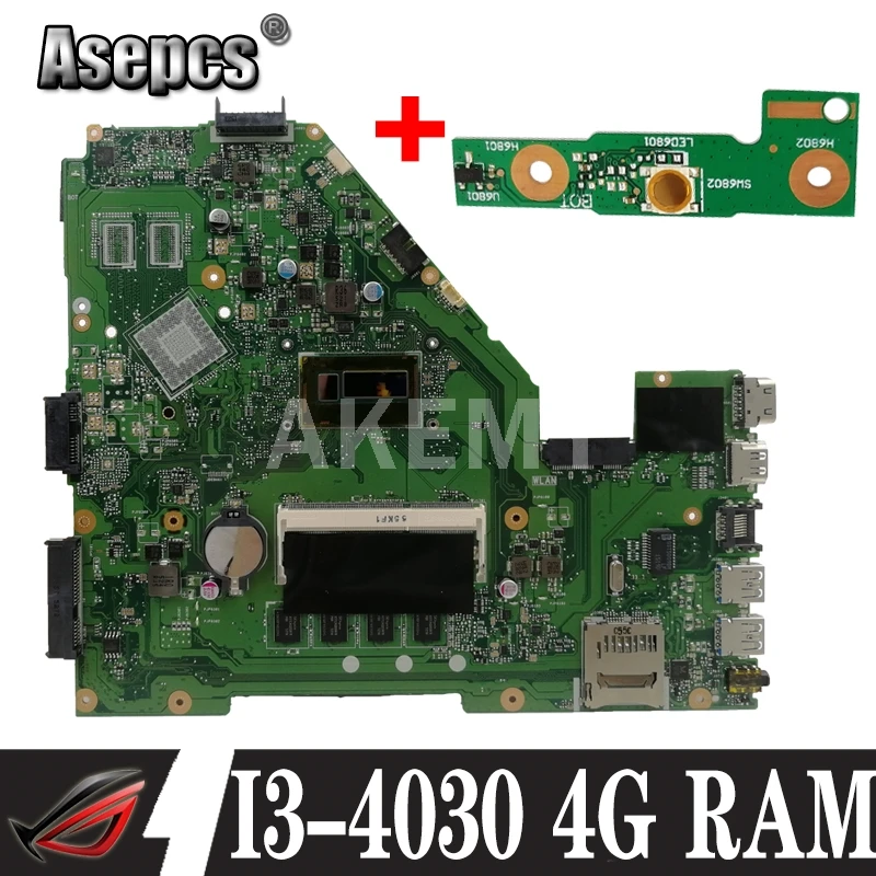 X550LA материнская плата I3 4030U процессор 4 Гб RAM (EDP) для For Asus A550L X550LD R510L X550LC X550L X550