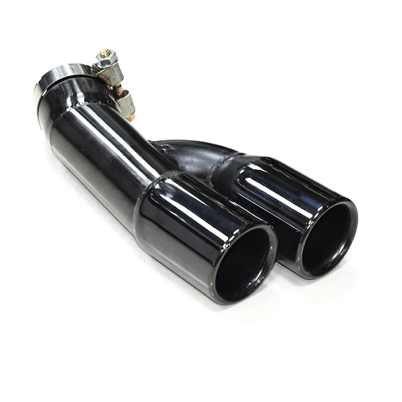 

1 PCS 304 Stainless Steel Exhaust Pipe Black Car Exhaust Tip For BMW F30 320i Muffler Tip Original Style Nozzle 65mm Tailpipe