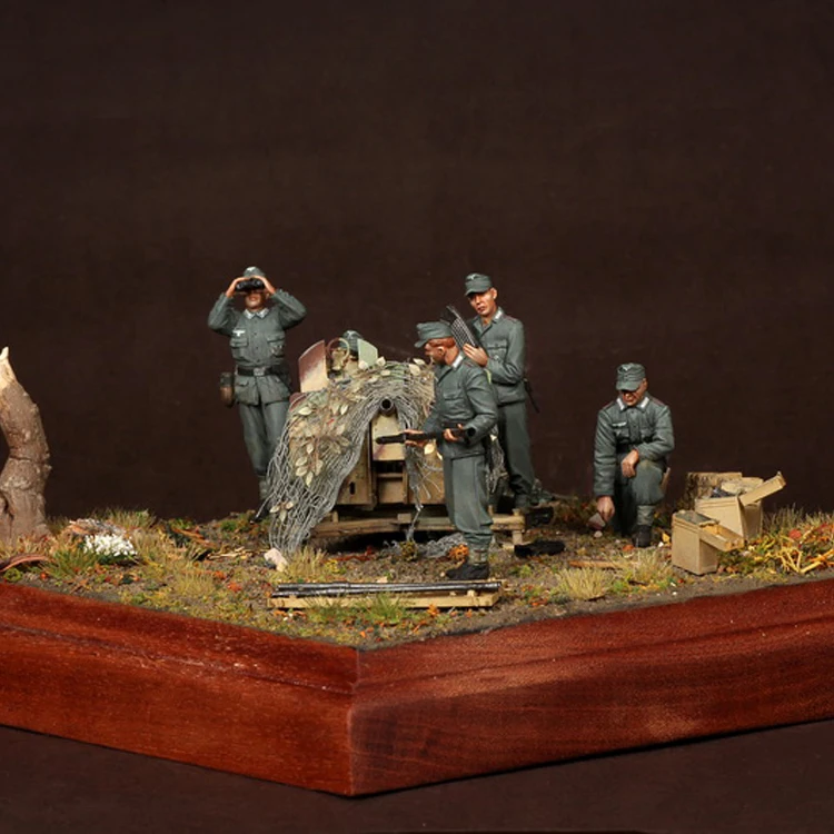 1/35 вырез лодочкой для 2 см 38. 1944 45 лет модель солдата из смолы GK военная тема Второй