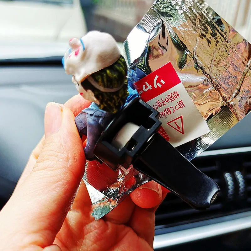 

Car Air Freshener Joker Car Interior Decoration Personality Upside Down Joker Pendant Auto Air Vent Clip Aromatherapy Ornament