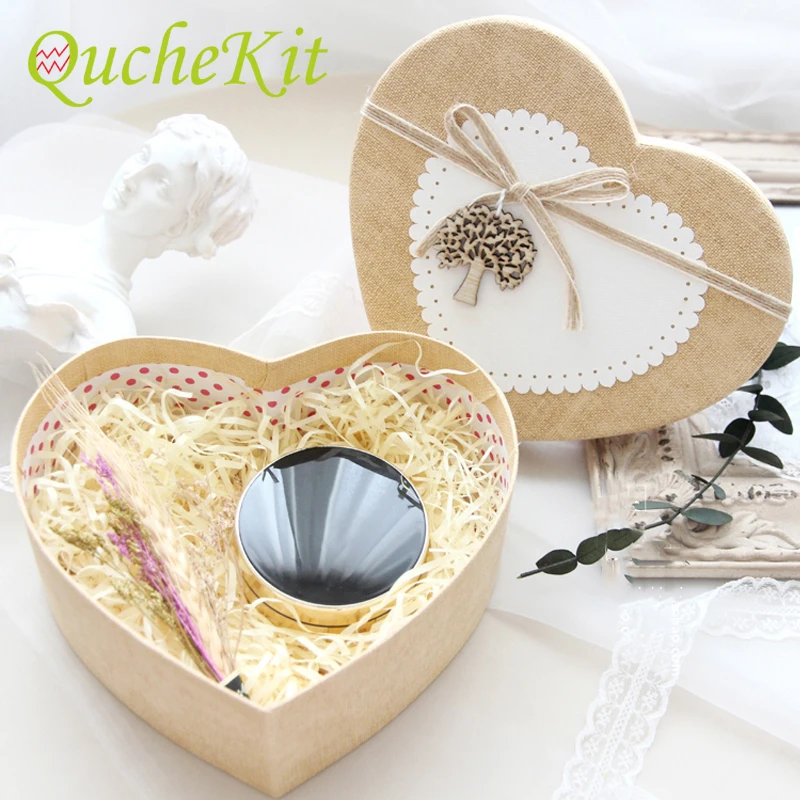 

Retro Heart-Shaped Gift Packaging Box Florist Hat Boxes Flowers for Birthday Weeding Valentine's Day Chocolate Candy Wrapping