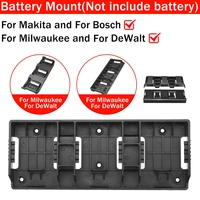 leory abs battery mounts for bosch for makita for milwaukee for dewalt battery storage holder shelf rack stand slots battery