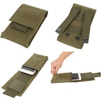 molle phones holder pouch outdoor tactical mobile phone holster military army edc hunting running cell phone case waist bag