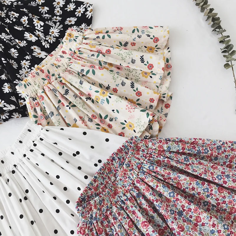 Плиссированные Пышная юбка для девочек Детские шорты Юбка От 2 до 6 лет милая