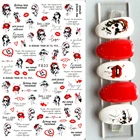 Дизайн с сердцем и любовью, 3D фотообои, абстрактное изображение лица, сексуальная девушка, декор для ногтей, слайдеры, маникюрные наклейки для ногтей