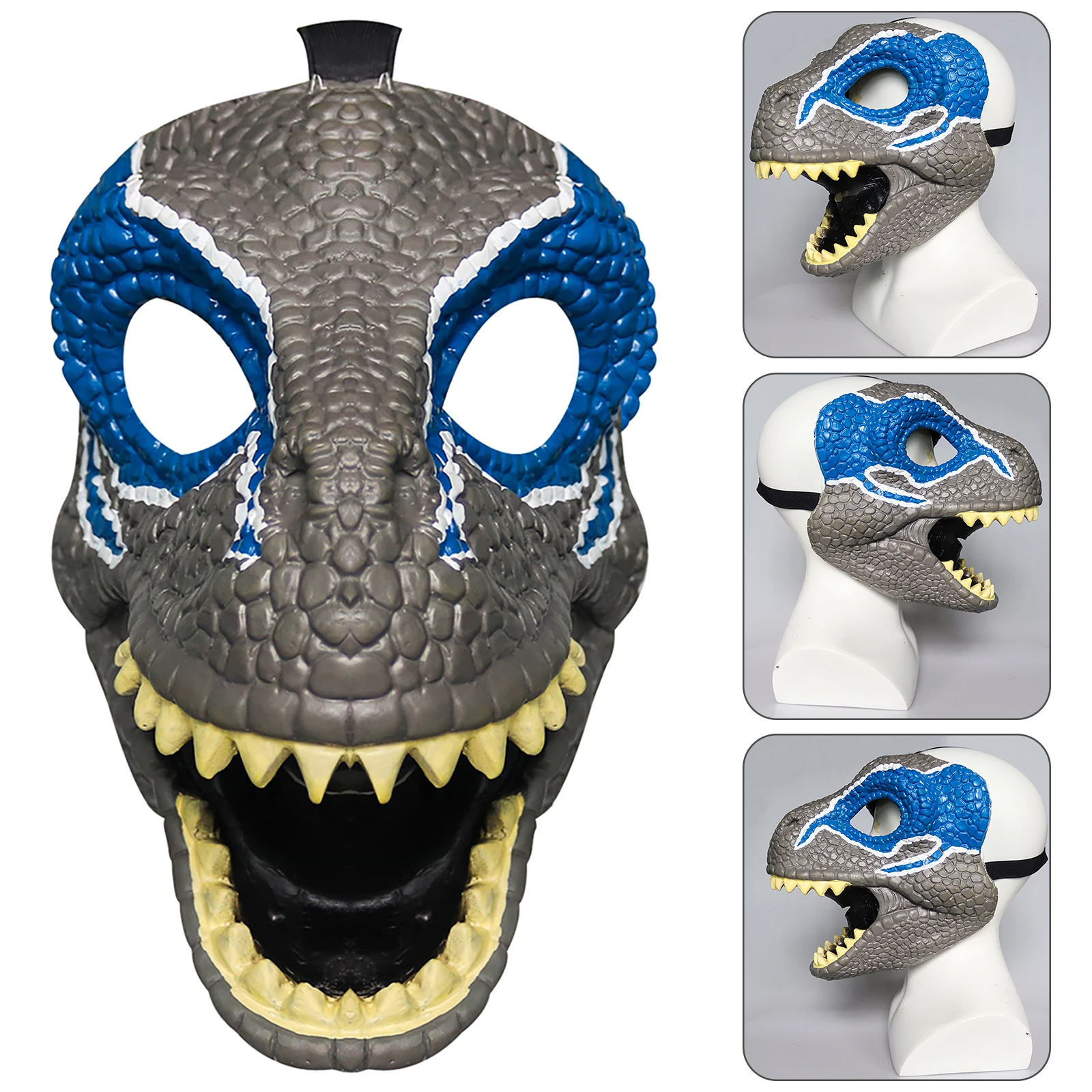 

Halloween Dinosaur Mask 3D Breathable Latex Raptor Animal Headgear Props Mask 3D Breathable Latex Raptor Animal Headgear Props