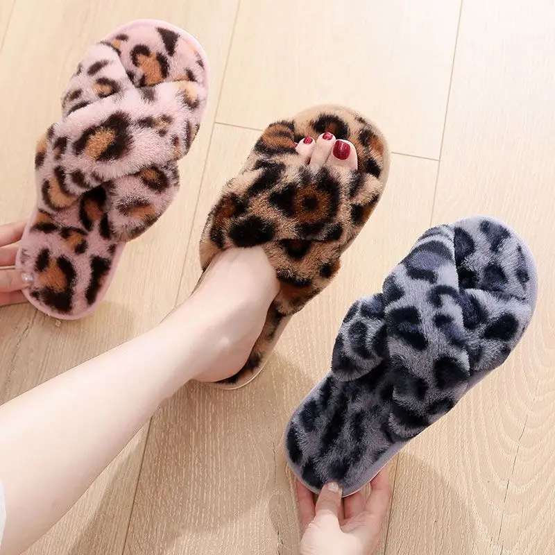 2024 осень и зима плюшевые модные домашние тапочки из хлопка удобные мягкие