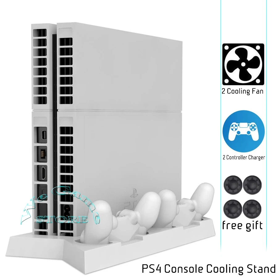 Ультратонкий охлаждающий вентилятор для консоли PS4 с зарядным радиатором
