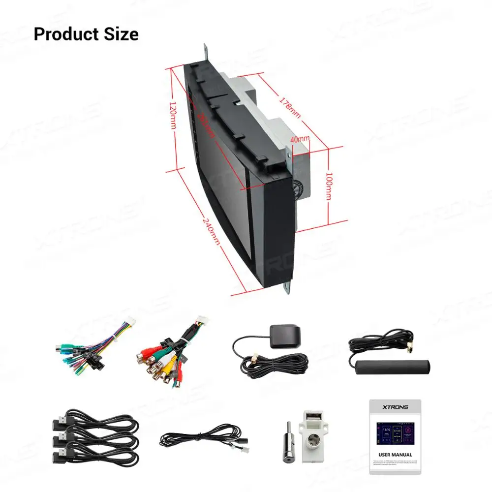 XTRONS Android 10 0 Qualcomm Bluetooth 5 автомобильный стерео плеер GPS без DVD для Mercedes Benz W209 W203 C180 C200