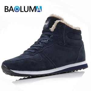Брендовые зимние мужские ботинки; Теплые зимние ботинки унисекс на меху; Модные женские ботильоны; Зимняя Теплая мужская обувь; Модные ботинки; Botas Hombre