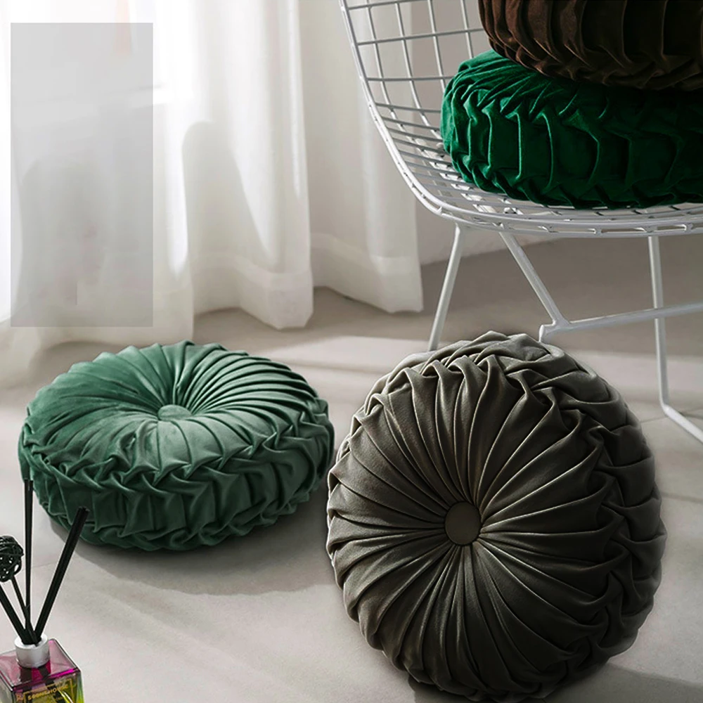 Татами подушка в форме тыквы круглая мягкая декоративная утолщенная для дивана