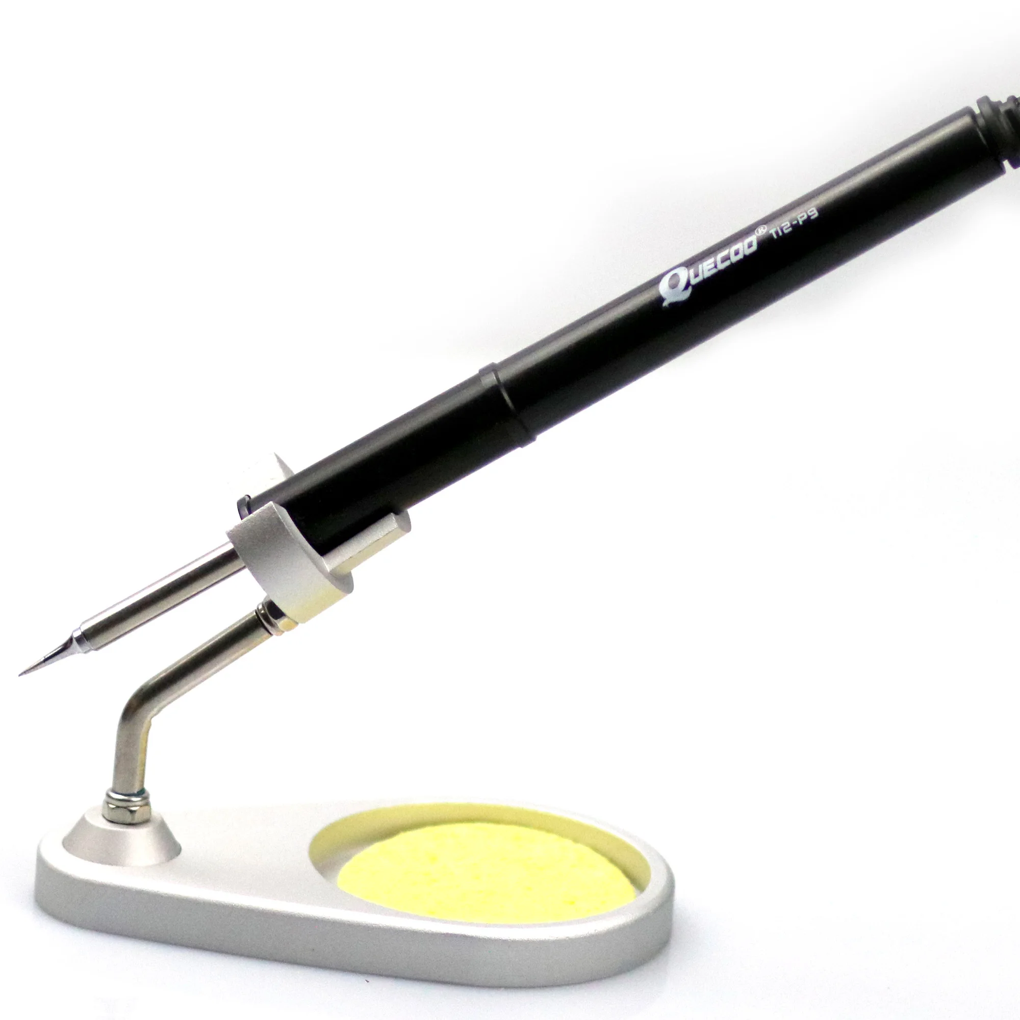 quicko t12 s9 soldering iron stand support holder base for m8 p9 handle metal solder support station soldering safety free global shipping