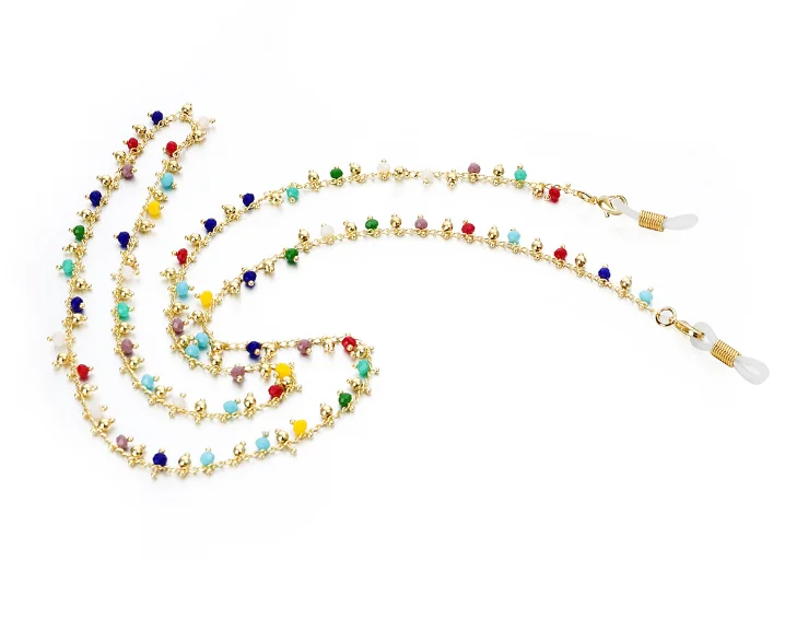 Цепочка для очков девочек модные цепочки силиконовые очки ремешок