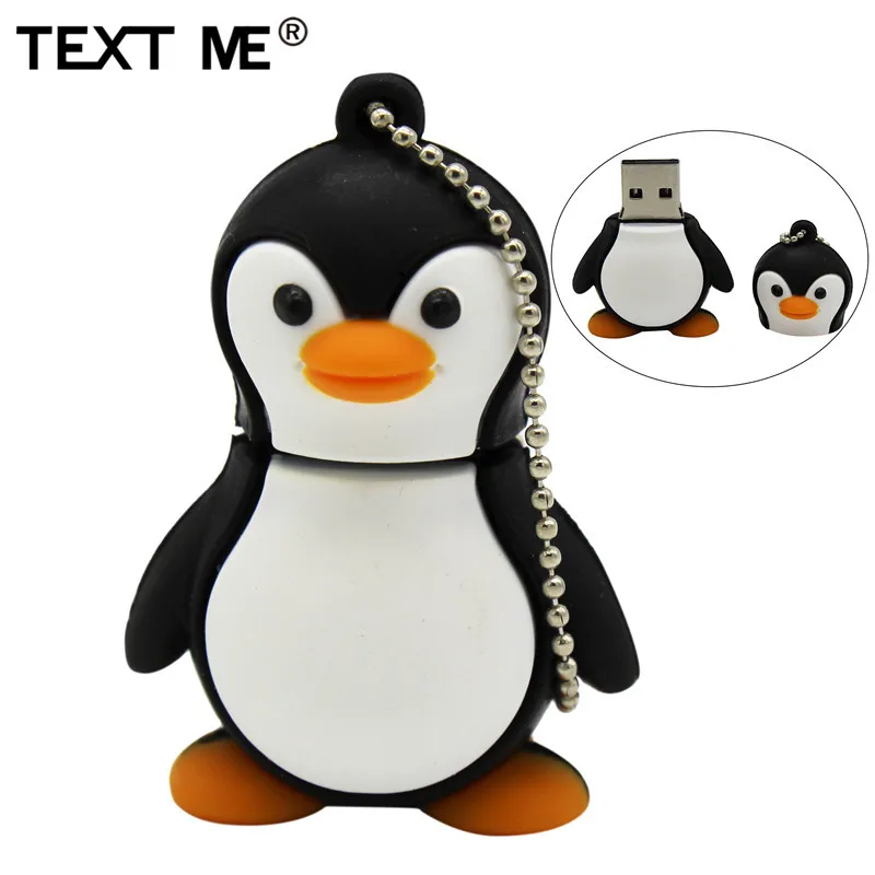 USB флеш-накопитель TEXT ME милый пингвин модель usb2.0 4 ГБ 8 16 32 64 | Компьютеры и офис