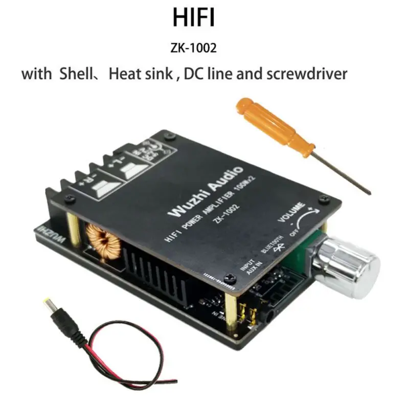 ZK 1002 HIFI TPA3116 Bluetooth 5 0 цифровой усилитель высокой мощности стереоплата 100 Вт + AMP
