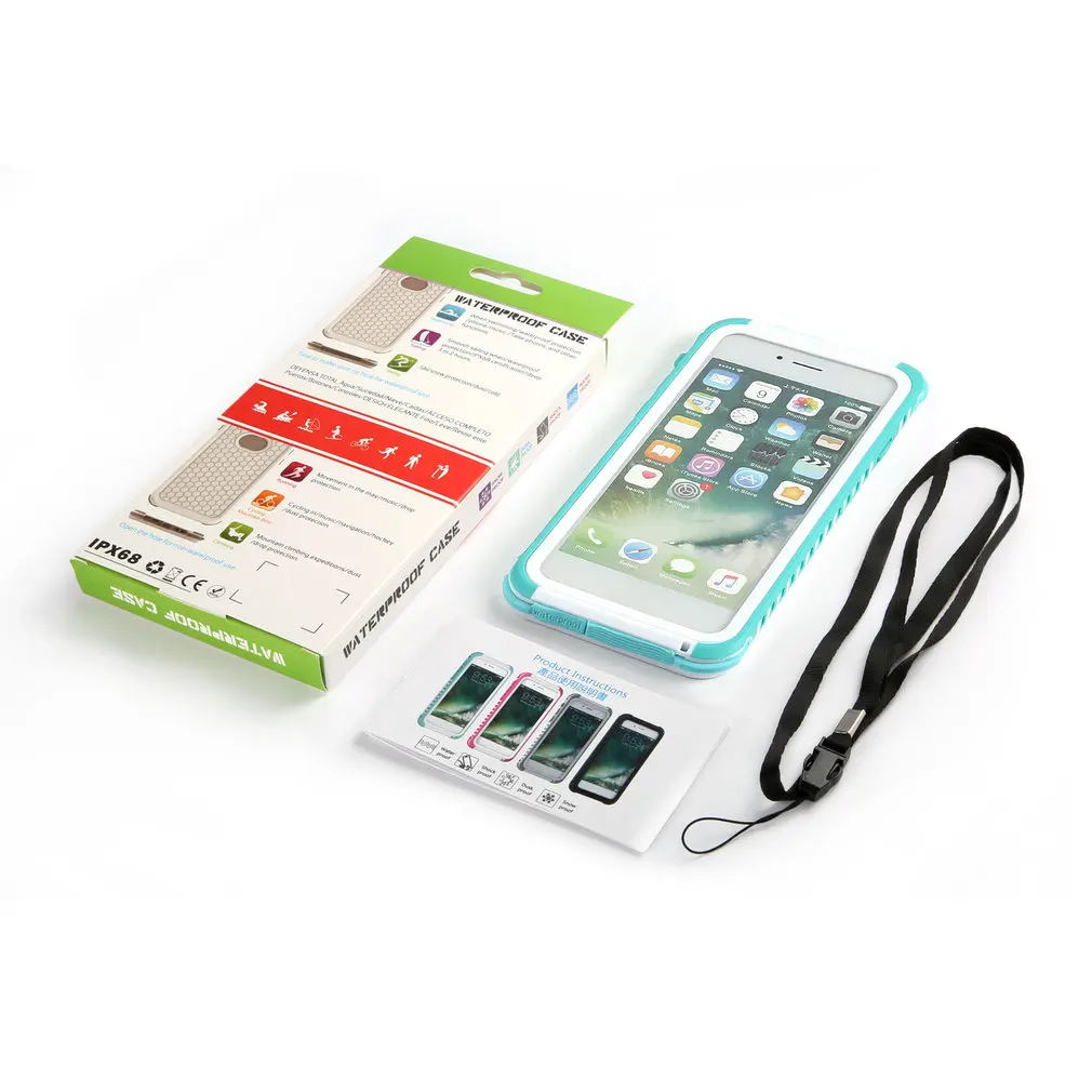 

5.5 Inch Upgrade Waterproof Shell Waterproof Shockproof Dustproof Snowproof Sturdy For IPhone 7 Plus Portable