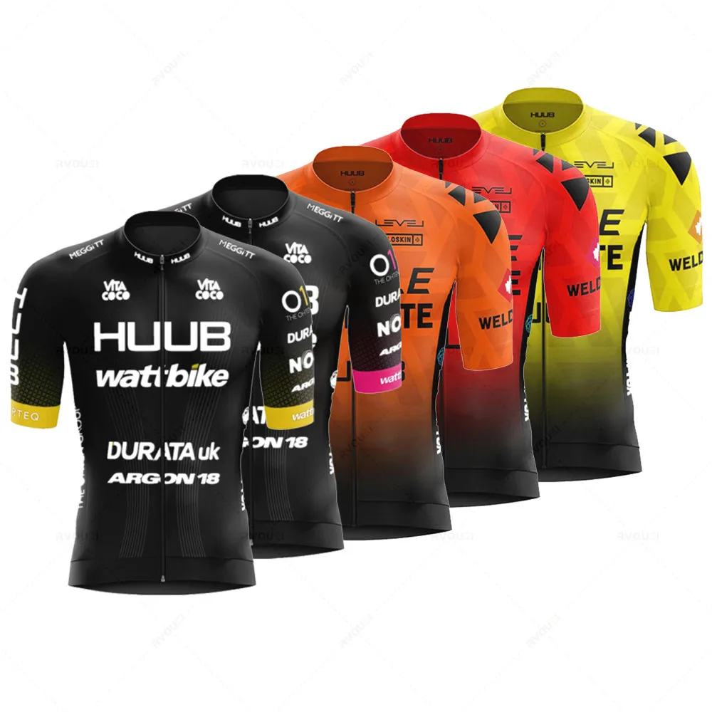 

New Huub Men's Cycling Jersey Summer Breathable Male Short Sleeves Bicycle Clothes Cycling Shirt Mountain Bike Cycling Clothing