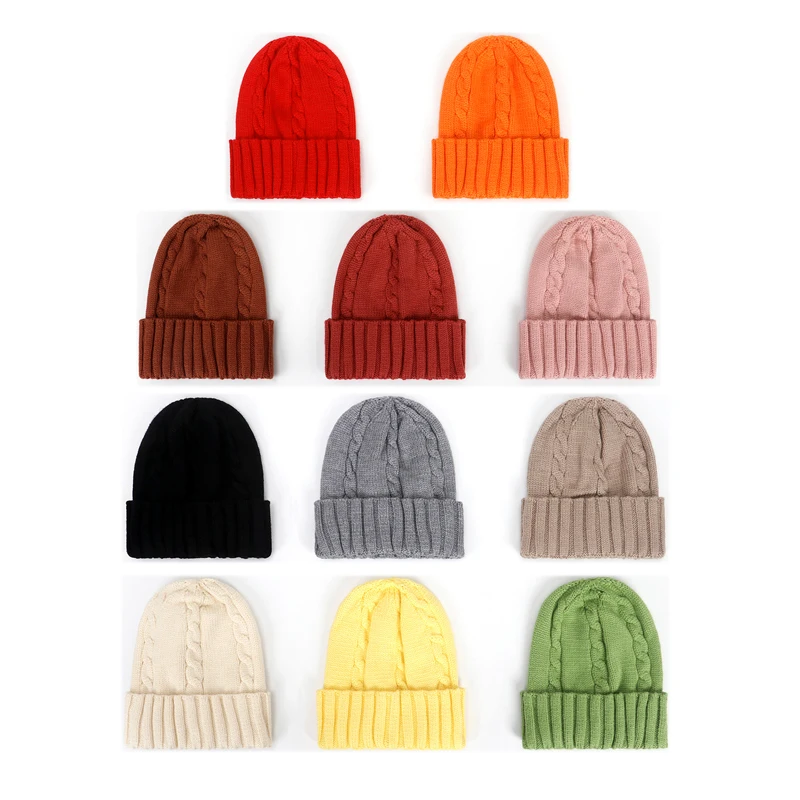 Шапка-ушанка для девочек шерстяная вязаная эластичная однотонная | Детская