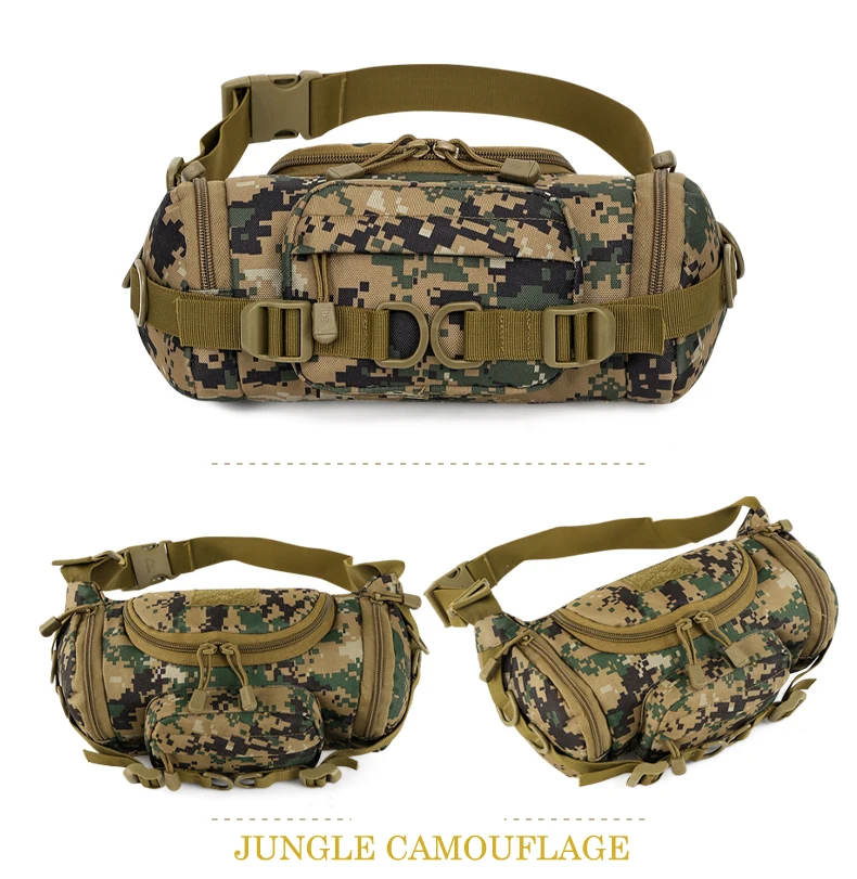 Multifunctional Luya Bag Tactical Fanny Pack Outdoor Camo Bag