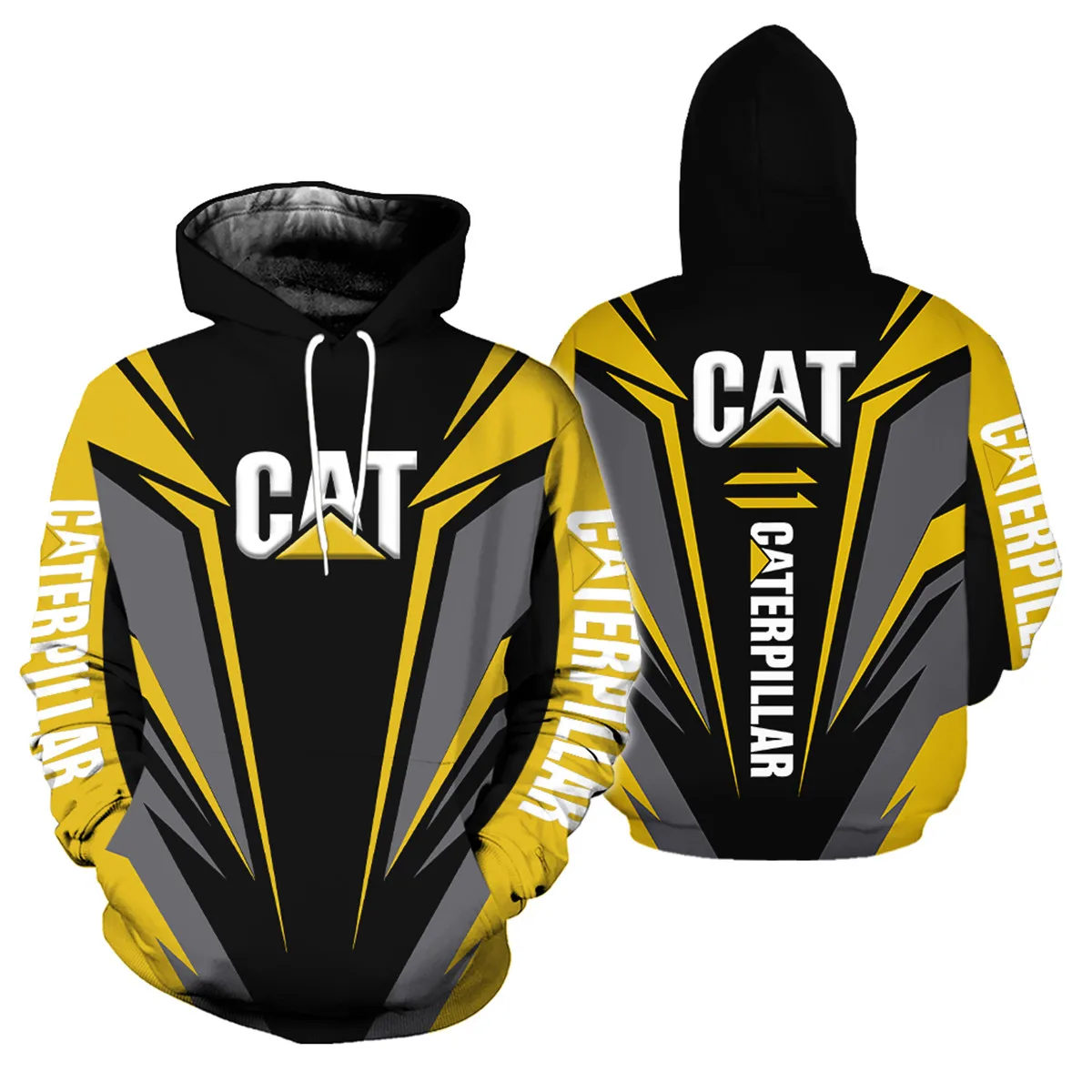 

2021 spring and summer men's and women's hoodies 3D digital printing fashion men's and women's CAT couple sweatshirts