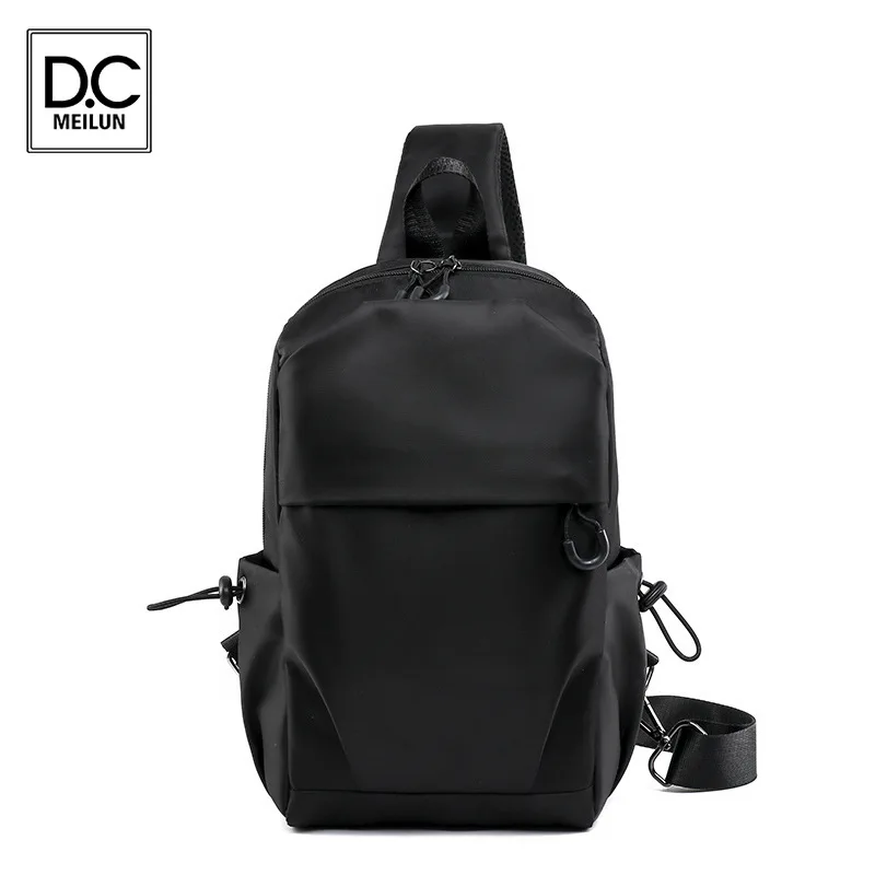 

DC.meilun Oxford Men Chest Bag Men Bag Usb Charging Shoulder Bag Ipad Messenger Bag Solid Color Crossbody Bag for Chest Bag