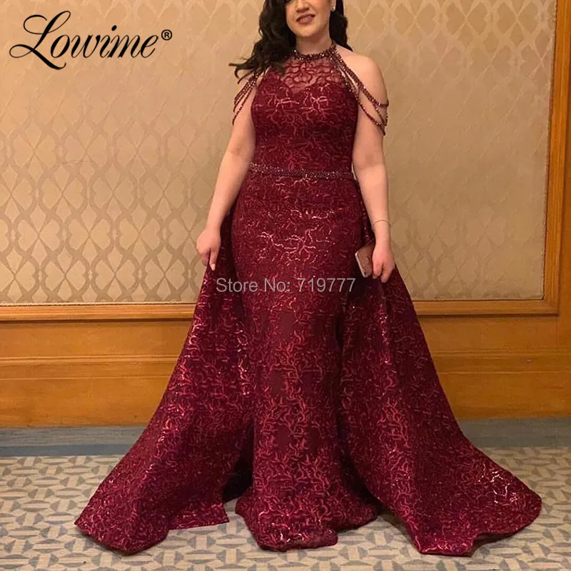 Бордовый вечернее платье из двух частей вечерние платья 2019 большие размеры