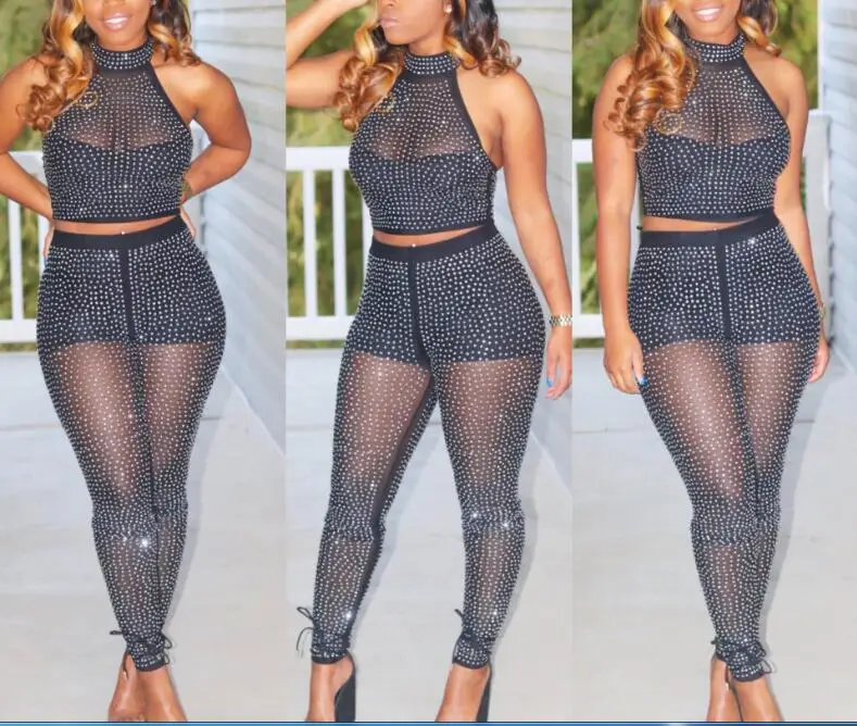 Модный сетчатый комплект из двух предметов с волнистыми точками