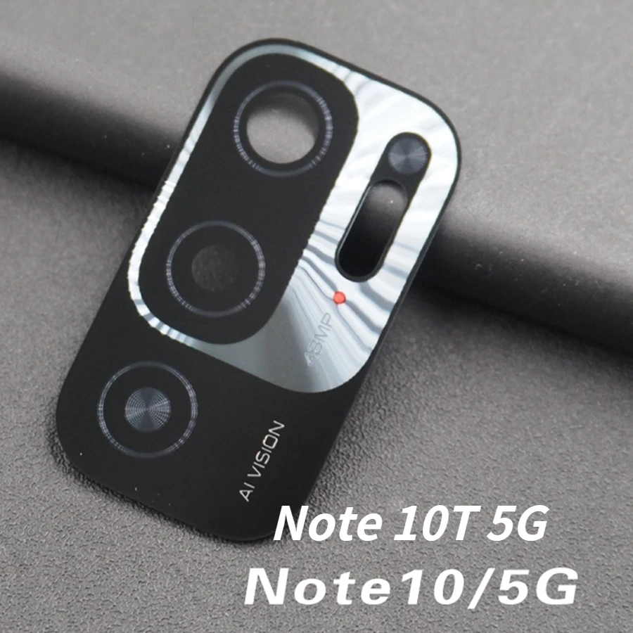 Стеклянный объектив задней камеры для Xiaomi Redmi Note 10/Note10/10T/Note 10 Pro/10 Pro Max/10 5G запасная
