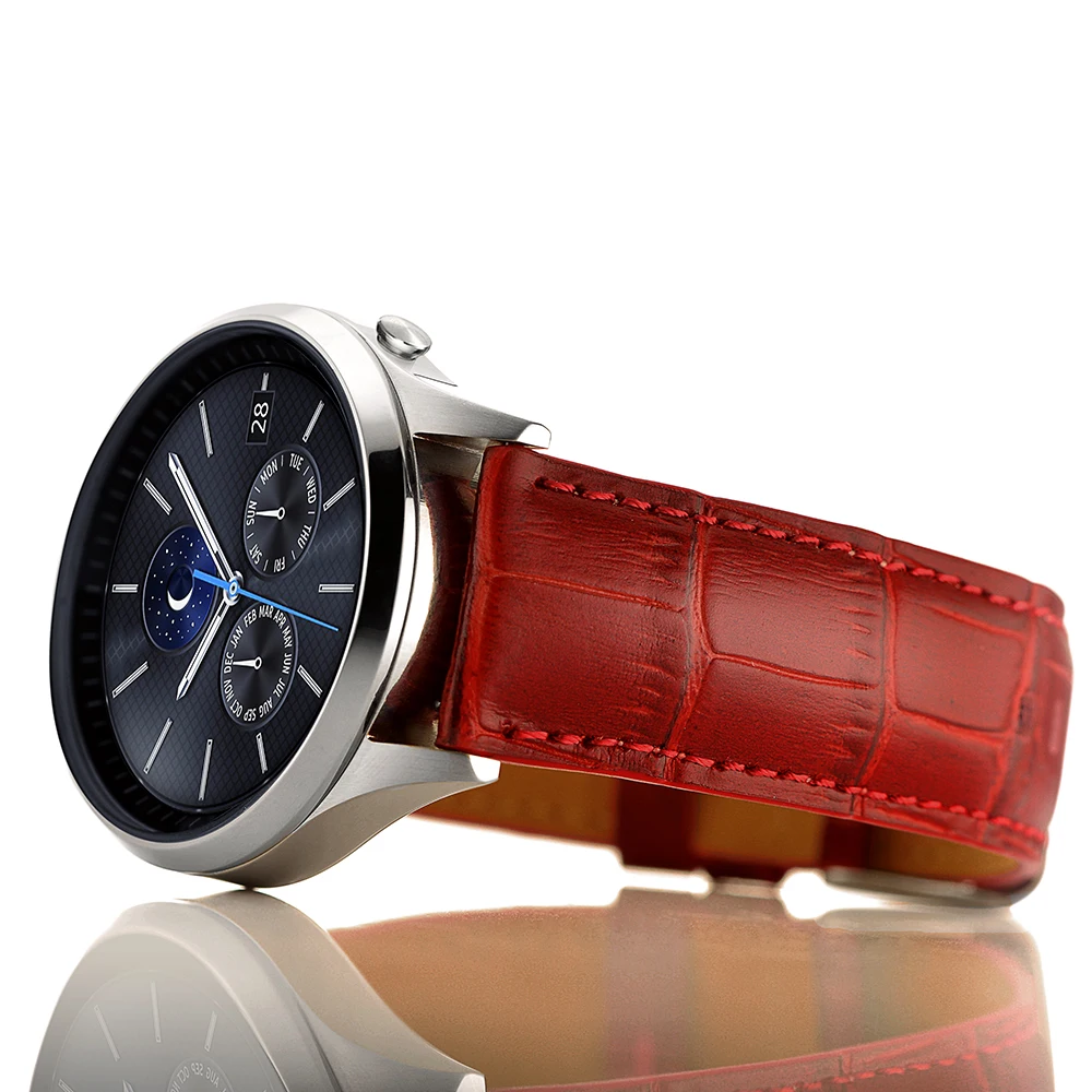 

22mm Leather Watchband for for Samsung S3 watch strap for xiaomi huami Amazfit stratos 2 and huawei watch gt watch accessories