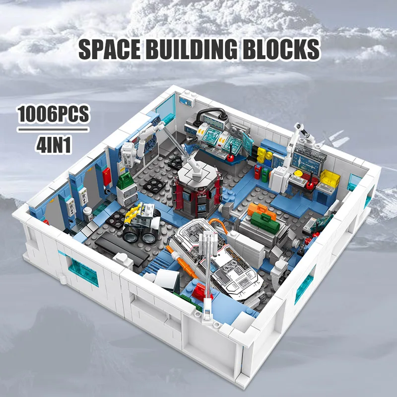 Строительные блоки SEMBO Детский конструктор воздушная космическая станция
