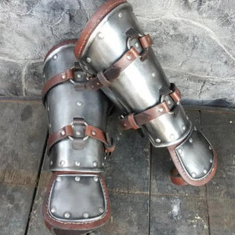 Средневековый стимпанк кожа наручей наручи Viking войны перчатку длинные перчатки