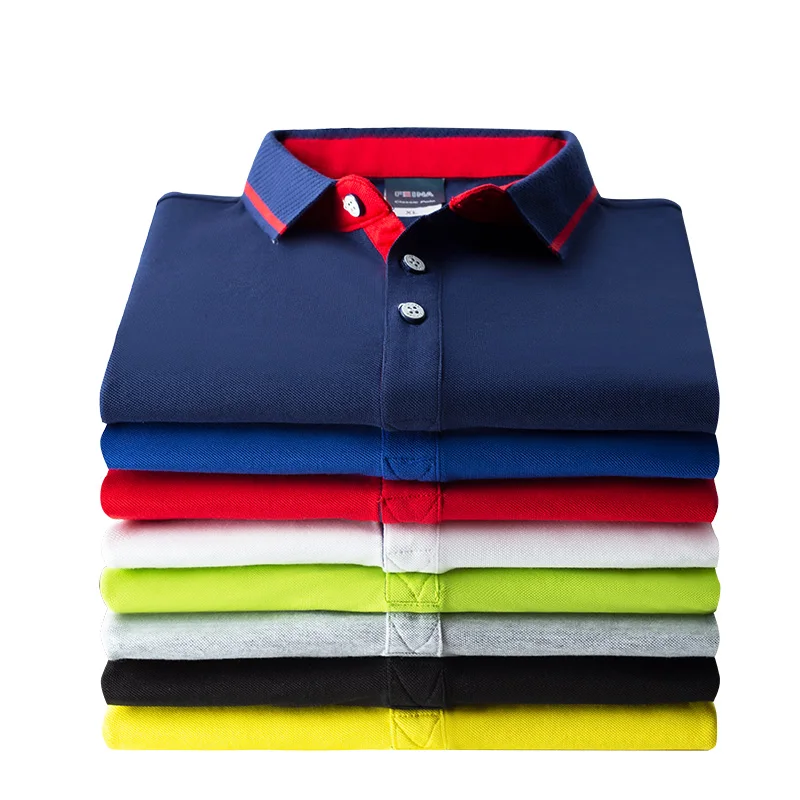 Индивидуальный принт логотипа на симпатичных футболках. Рубашки-поло с вышивкой