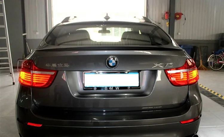 X6 E71 углеродное волокно Автомобильный задний багажник губа спойлер крыло для BMW
