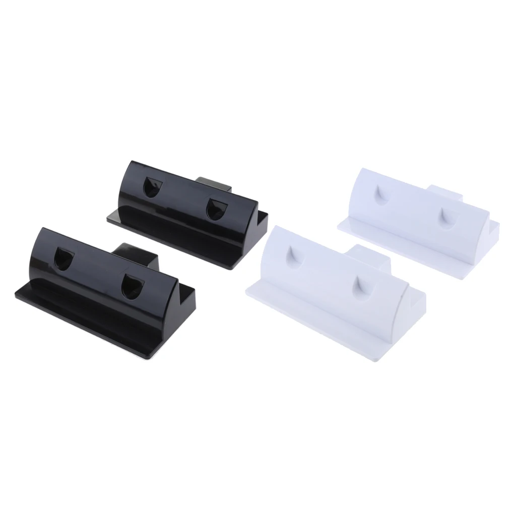 

4x ABS Plastic Solar Panel Corner Side Mounting Mounts Kit RV White+Black
