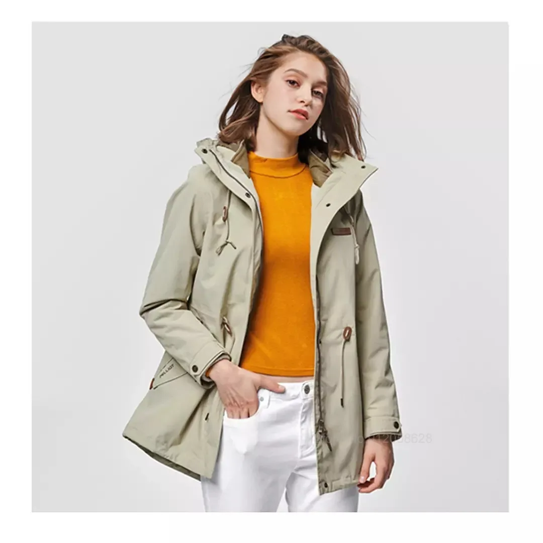 Youpin PELLIOT Женская куртка для активного отдыха на природе, походов и кемпинга. Ветрозащитная, водонепроницаемая и теплая куртка для зимы.