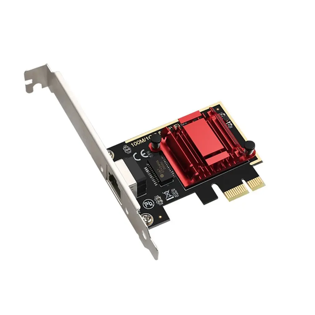 

Game PCIE card 2500Mbps Gigabit Network Card 10/100/1000Mbps RTL8125 RJ45 wired Network Card PCI-E 2.5G Network Adapter LAN Card