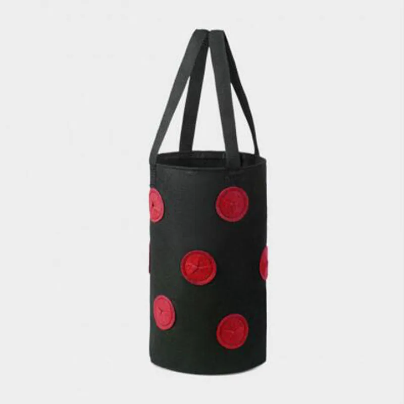 

Garden Growing Bags Strawberry Grow Bag Hanging Felt Planter Pots Flower Planting Pot Outdoor Vegetable Growing Bag Garden Tools