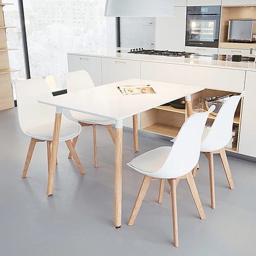 

Современный квадратный обеденный стол в скандинавском стиле, 110*60*75 см, простой стол для гостиной, кухни, столовой, мебели для квартиры, HWC