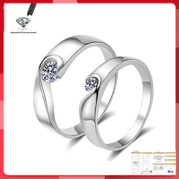 925 sterling silver moissanite ring 1ct 2ct 3ct round moissanite diamond solitaire engagement rings for women