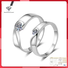 Женское кольцо с муассанитом, обручальное кольцо с бриллиантом, 1 карат, 2 карата, 3 карата