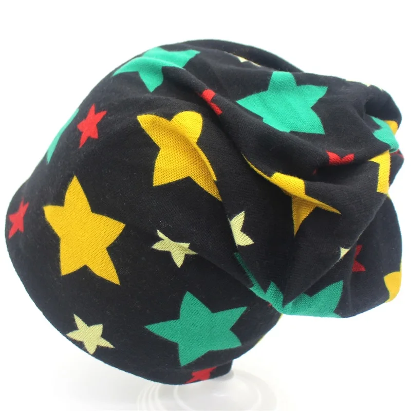 Ditpossible cute star print beanies skullies caps for women girls autumn winter hat scarf wrap neck warmer scarves hats | Аксессуары для