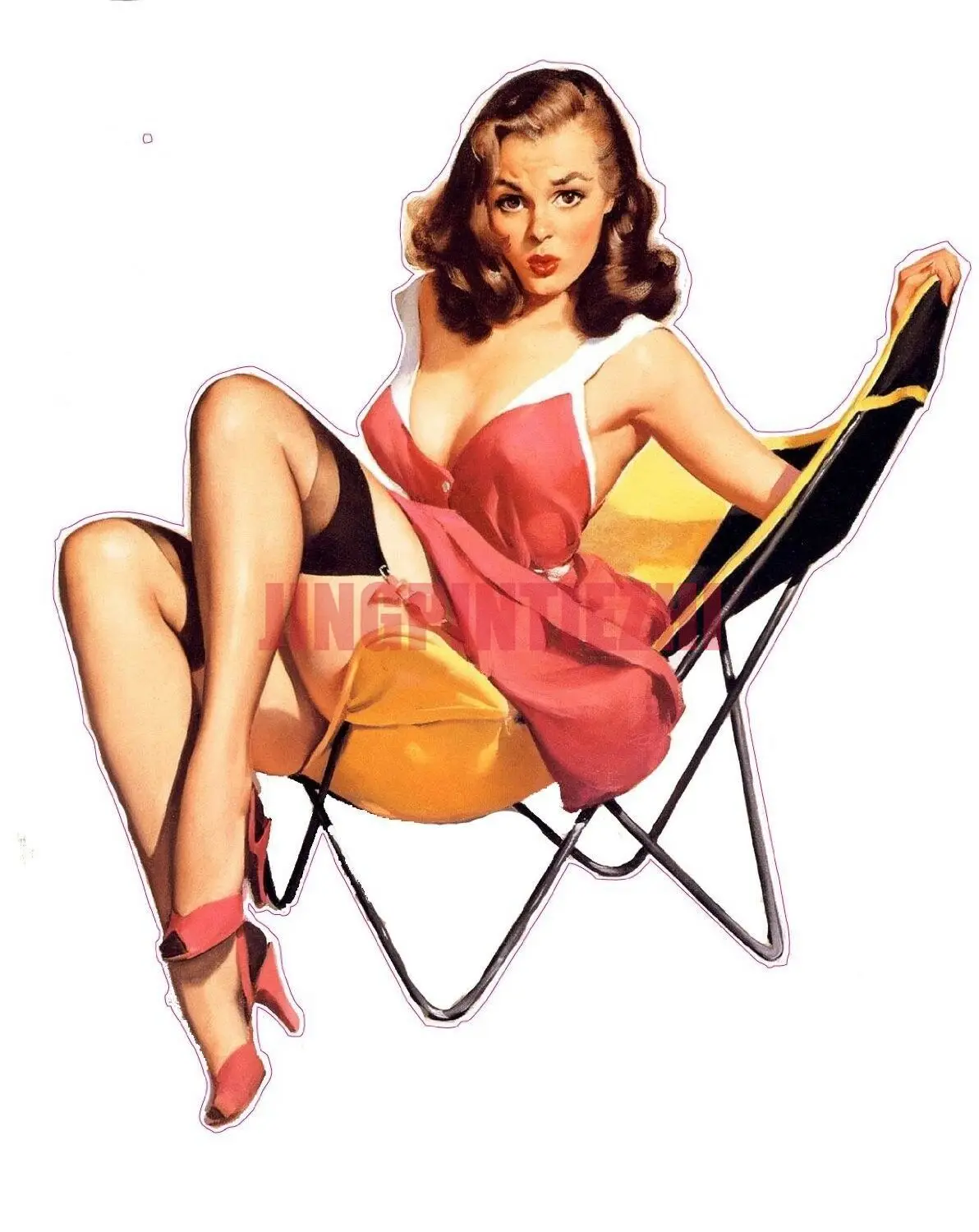 Pin Up Girl Decal Free Shipping Vinyl Decals Motorcycle Decals