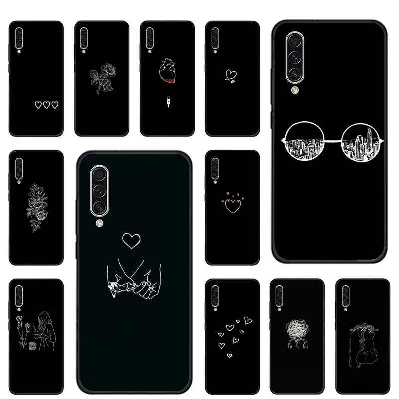 Чехол для телефона в форме сердца Samsung galaxy S note 7 8 9 10 20 fe edge A 6 30 50 51 70 lite plus мягкий