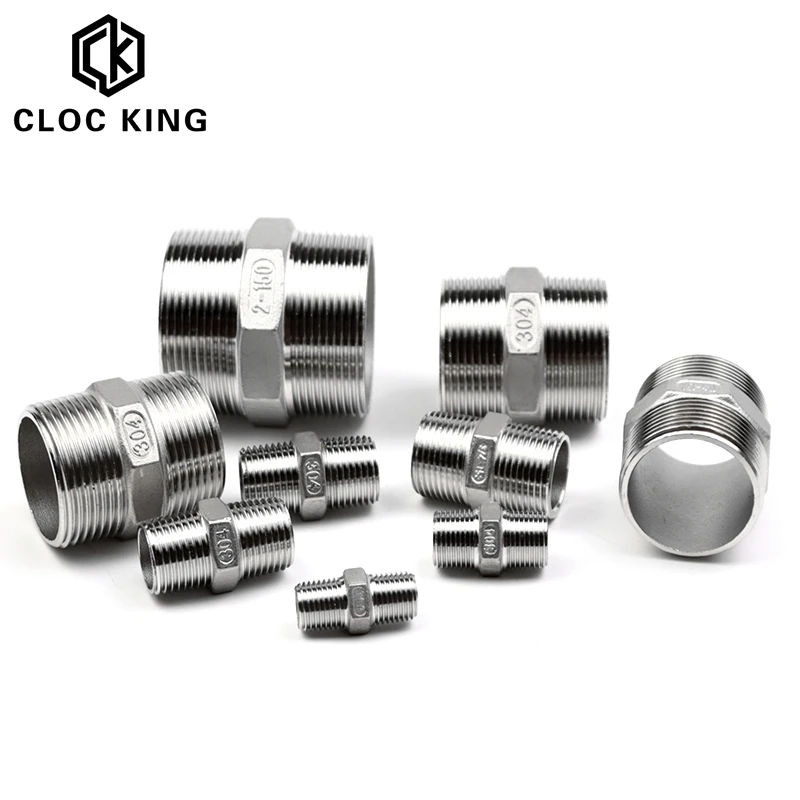 Соединитель муфты 1/8 &quot1/4" 3/8 &quot1/2" 1 &quot1-3/4" BSP с наружной резьбой SS304 из