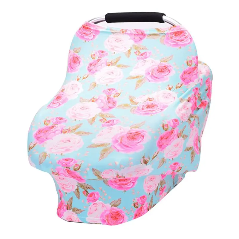 

Cartoon Multifunction Stretchy Baby Car Seat Cover Nursing Breastfeeding Cover Shopping Cart Grocery Trolley Canopy