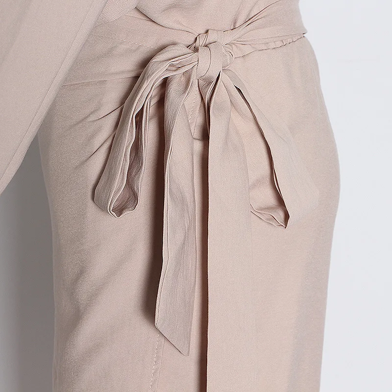 

MSXU Women Elegant Fashion Turn Down Collar Casual Work Office Tunic Tied Wrap Shirt Dress