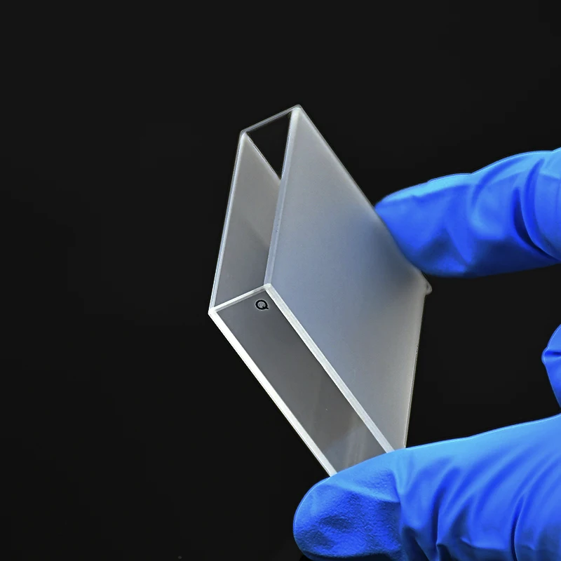 Кварцевая кювета (жидкости клетки образца) поглощение 40 мм измерения отраженного