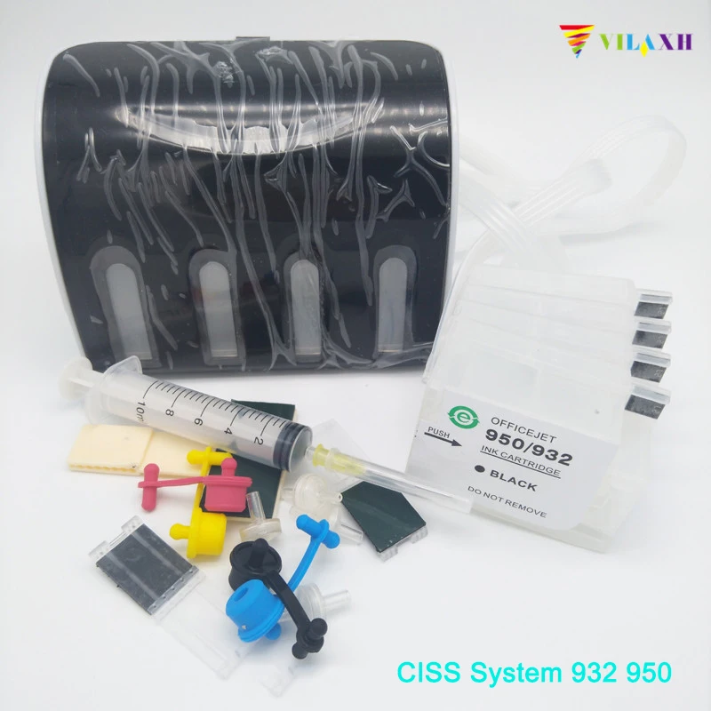 

Einkshop пустой CISS Системы 932 933 Замена для HP 932 xl 933 xl Officejet 6100 6600 6700 7110 7610 7612 принтер чернила